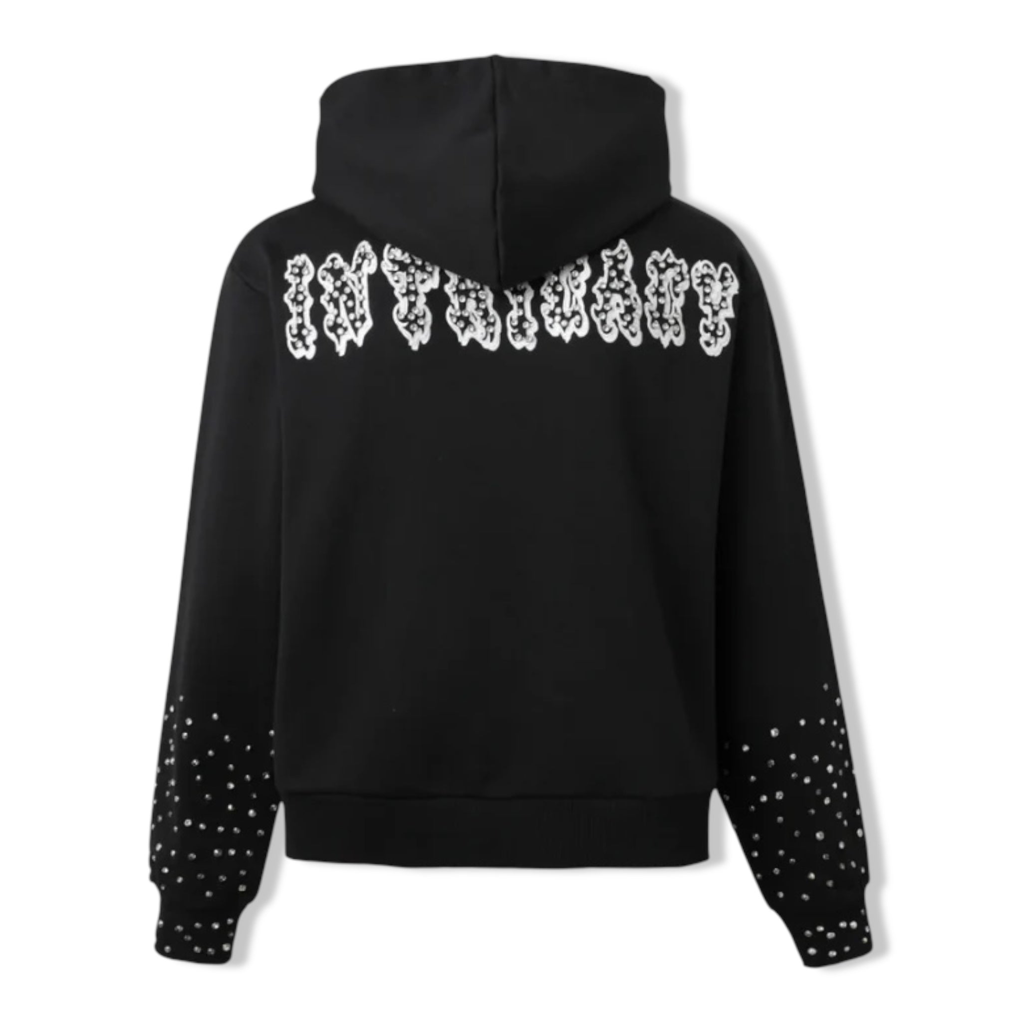 Lostintric wht patched hoodie