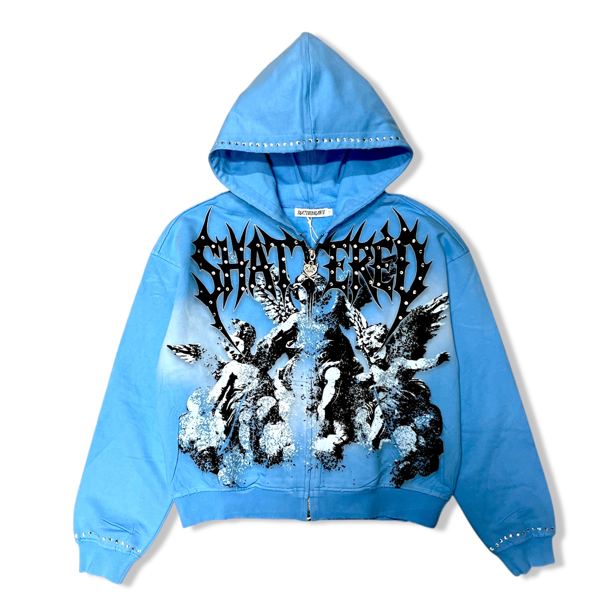 Shattered blu angels hoodie