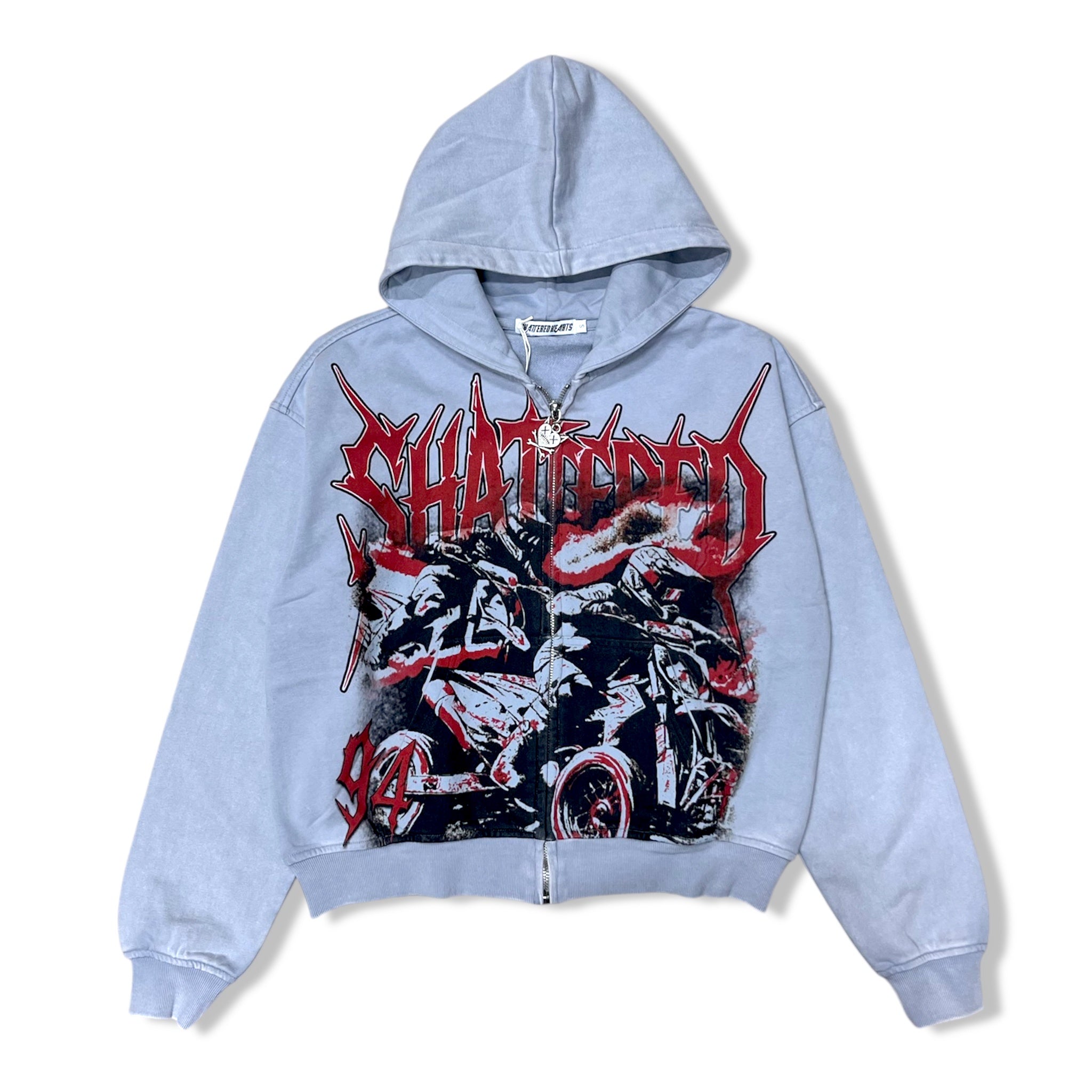 Shattered gry sport club hoodie