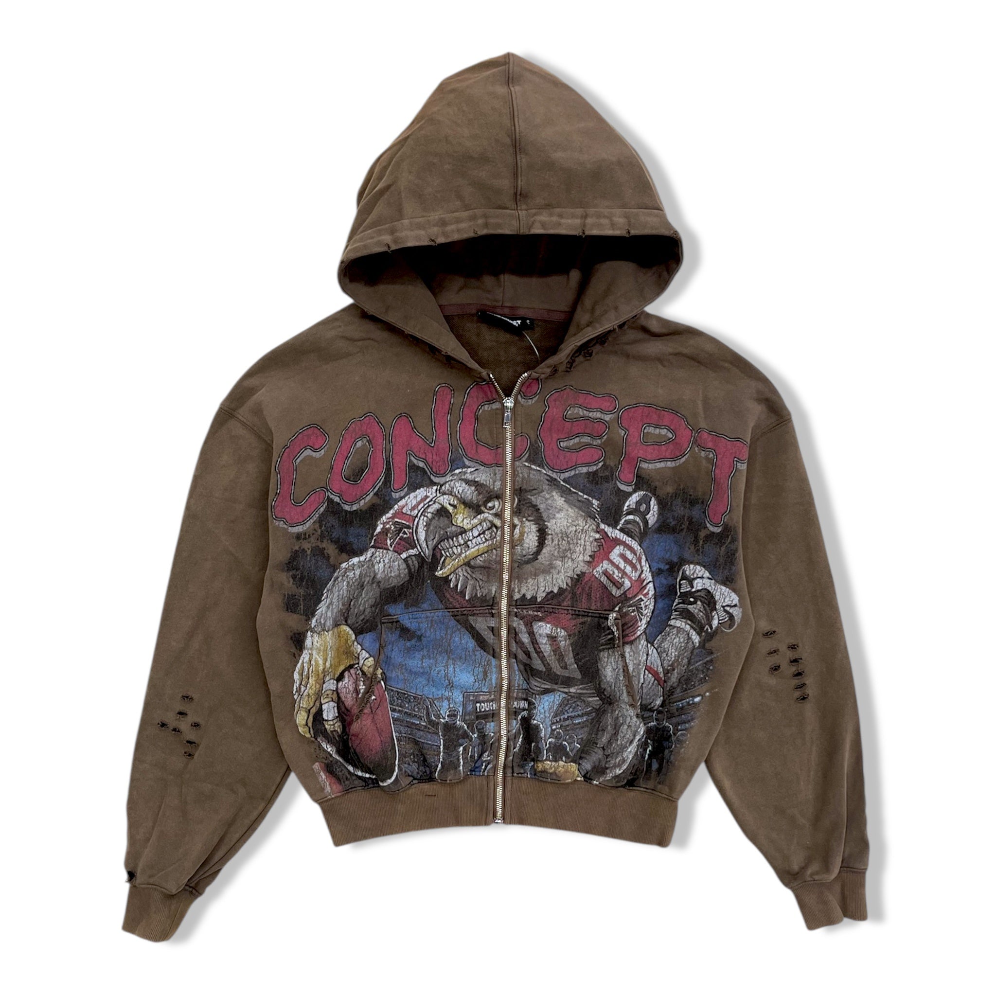 Concept brown falcon hoodie