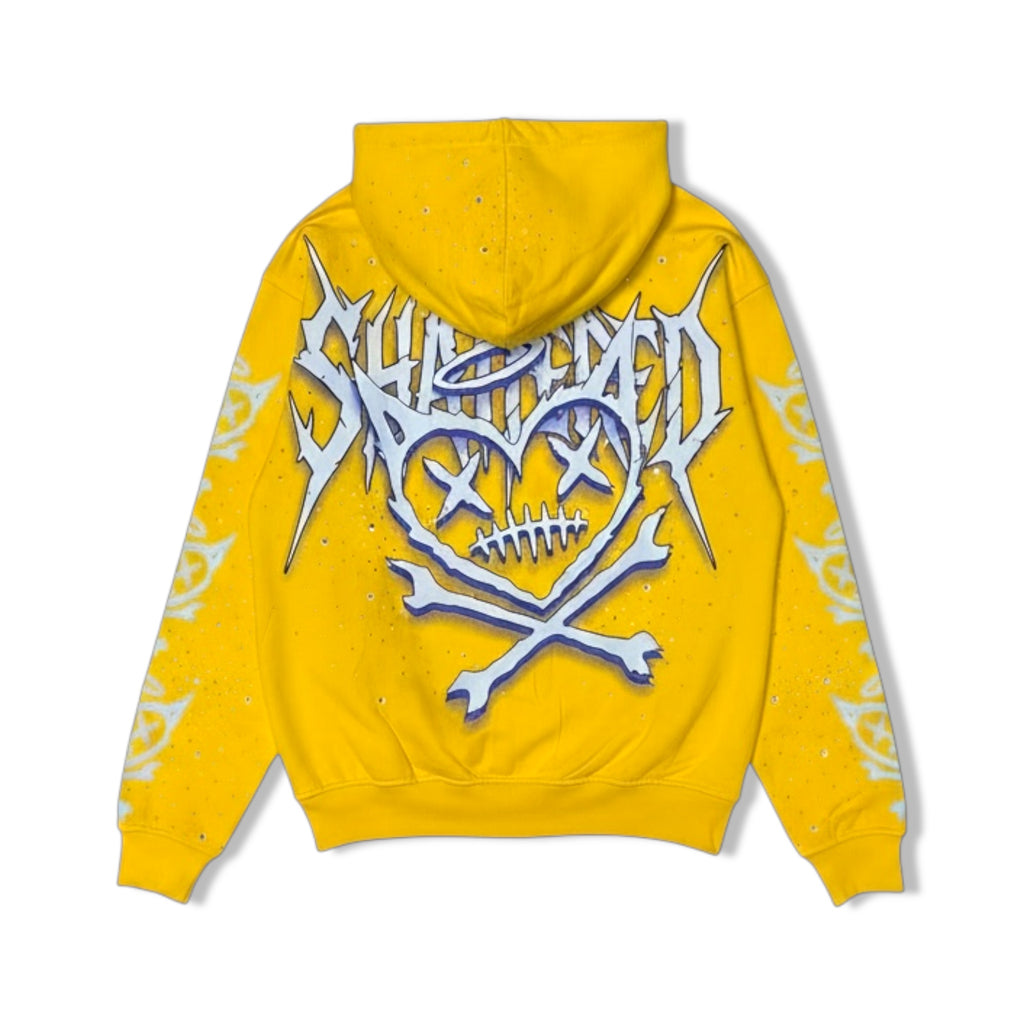 shattered yllw logo hoodie