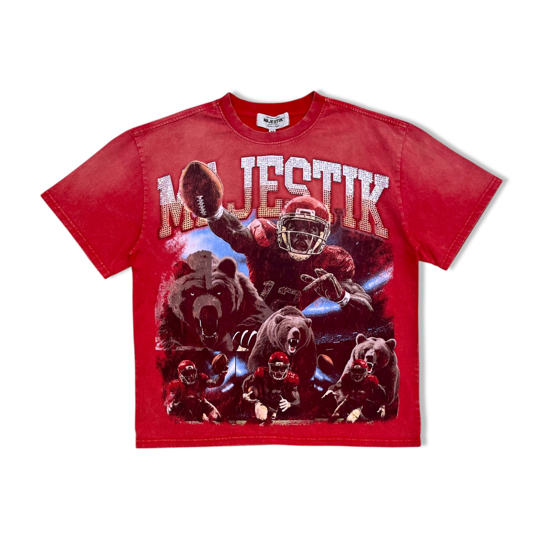 majestik red grind catch shirt