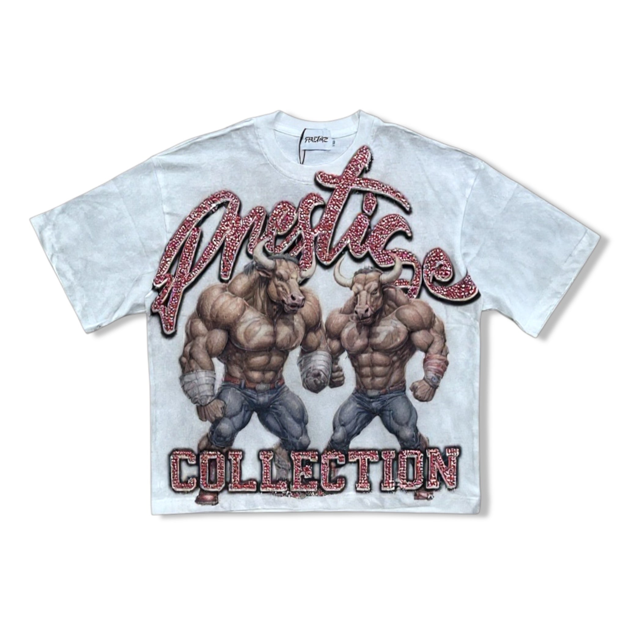 prestige wht stoned bulls shirt