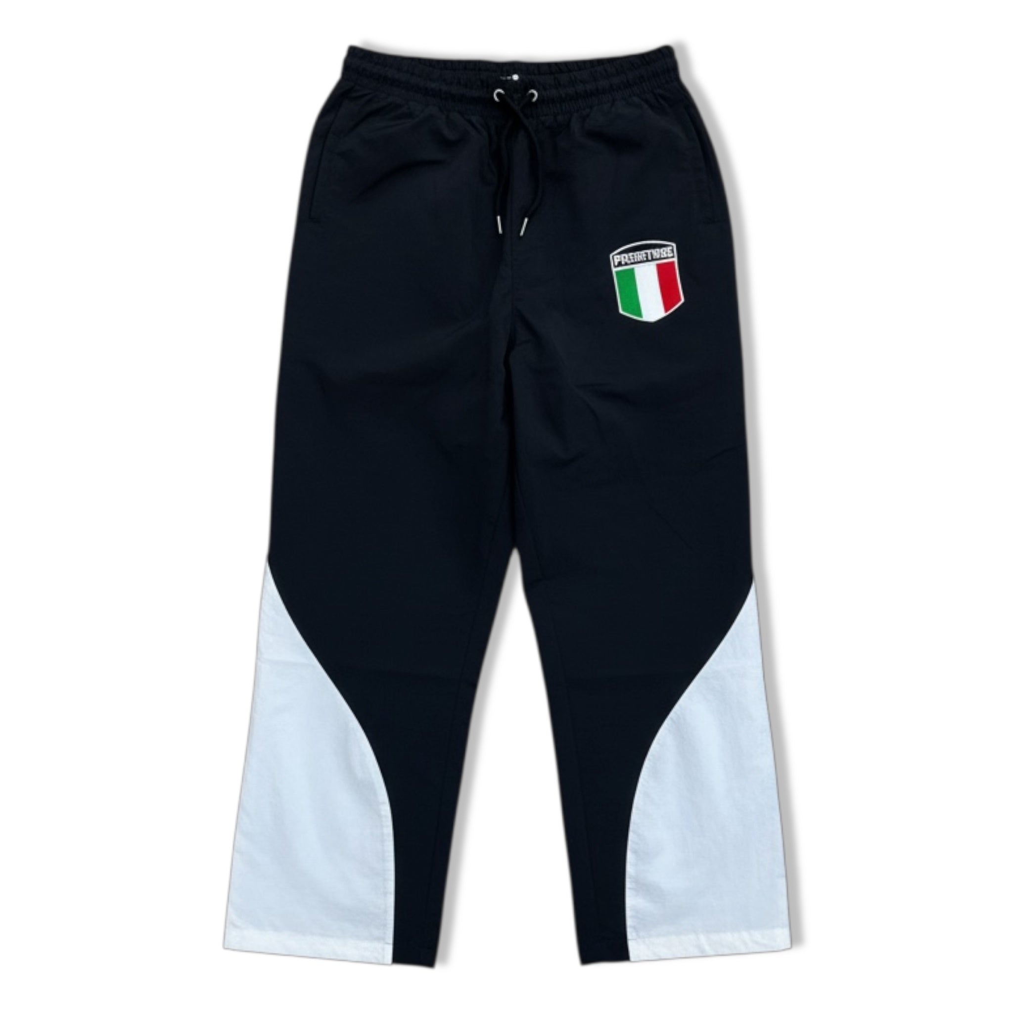 prestige blk nylon italia pants