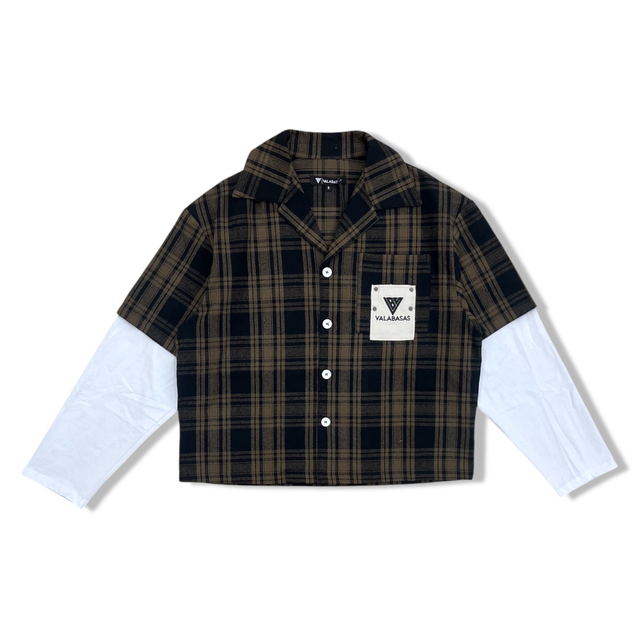 valabasas brown flannel shirt