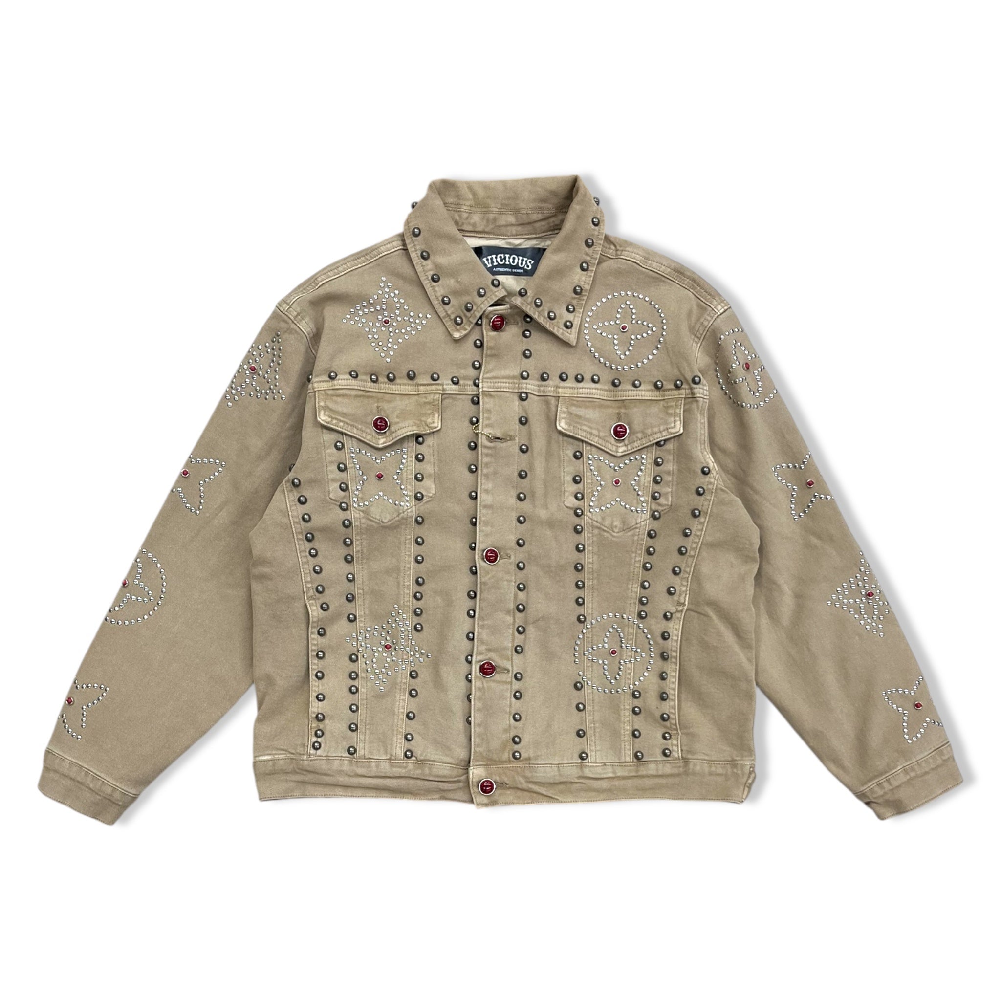vicious khaki 1 stoned jacket