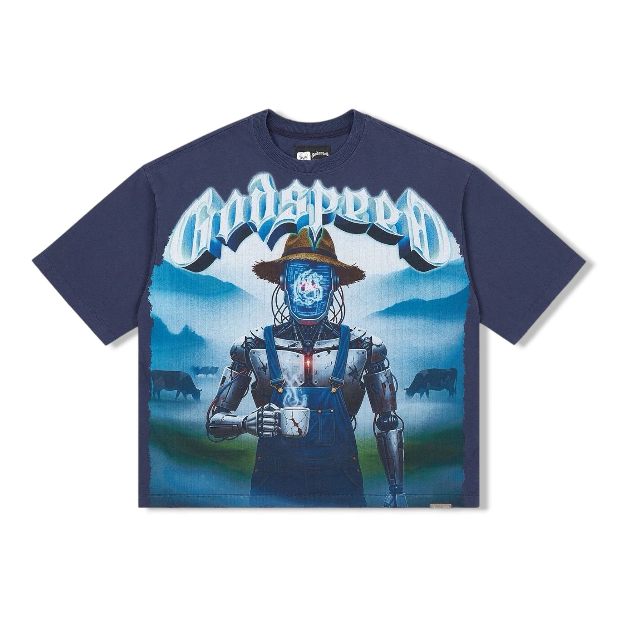 godspeed navy aura farm shirt