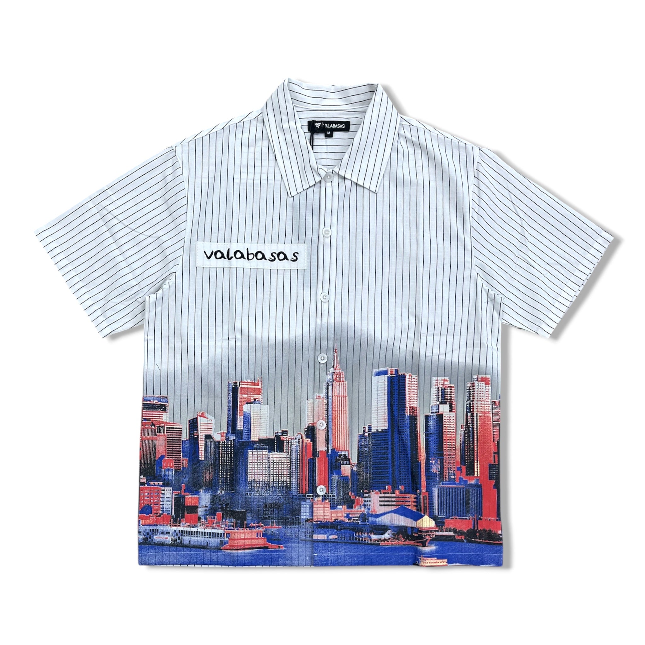 valabasas wht lined city shirt