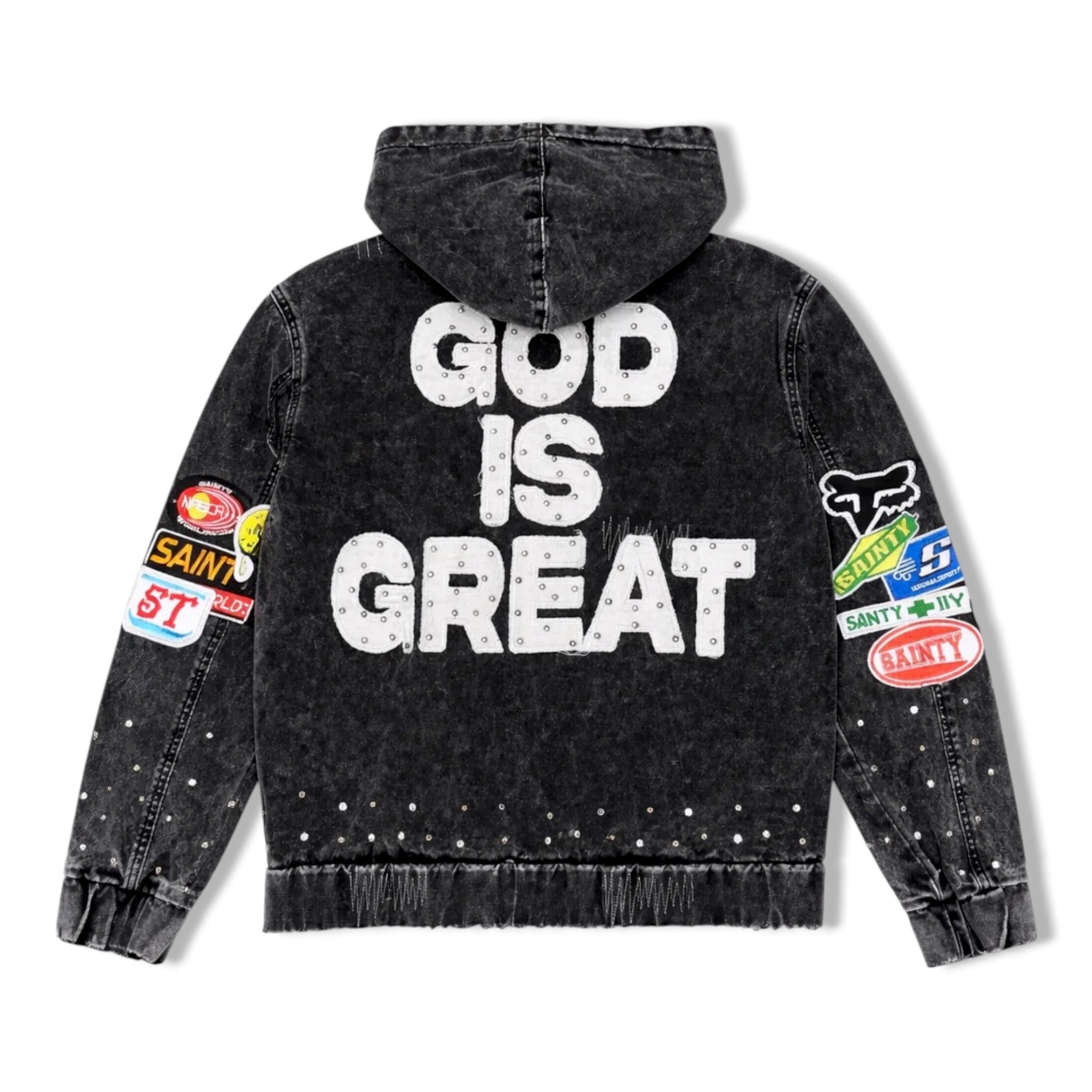 pltx blk sanity denim jacket