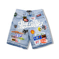 pltx blu sanity denim shorts
