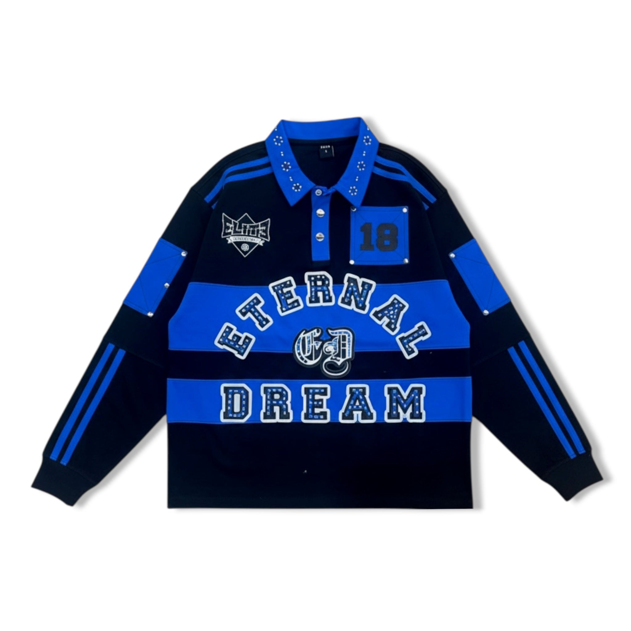 elite blu eternal polo shirt
