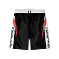 prestige red nylon shorts